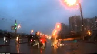Сбил несколько пешеходов на переходе...