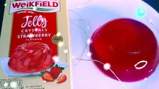 Strawberry 🍓 jelly recipe/Weikfield crystal /easy to cook/🍓 flavour.
