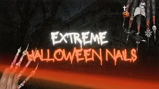 GOTHIC AND SINISTER!! Best compilation of 60 extreme nail designs for Halloween.