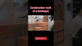 Construction work of a bricklayer #construction #shorts #youtubeshorts #ytshorts