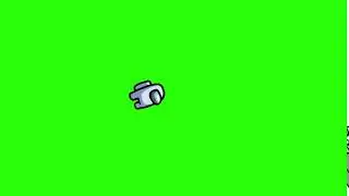 Among Us - White - Ejected / Space Ride - Green Screen - FREE