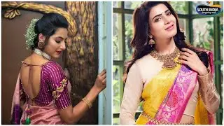 Best simple saree photoshoot ideas at home 