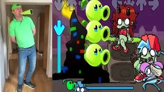 FNF Peashooter sing Chasing But All Pibby in real life Friday Night Funkin'