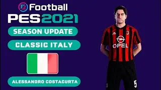 A. COSTACURTA face+stats (Classic Italy) How to create in PES 2021