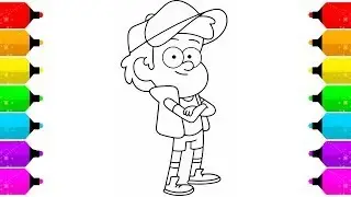Drawing for children | Deeper Gravity Falls | Coloring Pages