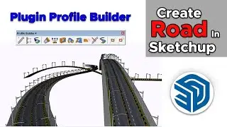 How to make the road in Sketchup | profile builder sketchup | profile builder 3 |sketchup tutorials