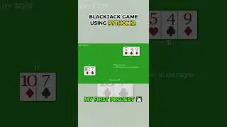 🐍✨ BlackJack Game Using Python 🃏🎮