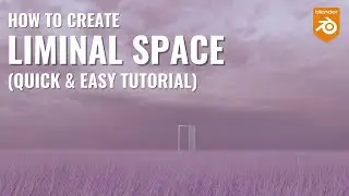 Blender How To Create Liminal Space Animated Grass / Quick & Easy