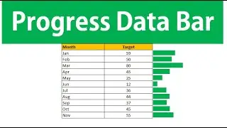 Progress Bar in Excel | Conditional Formatting | Excel Functions