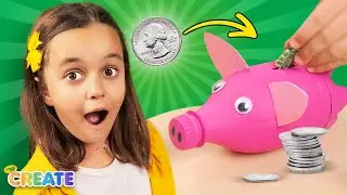 How to Make a Coin Bank | Fun Recycling Craft Ideas for Kids