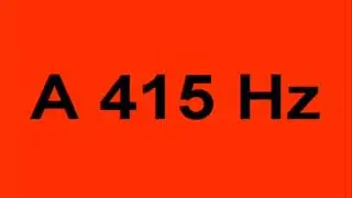 A 415 Hz Tone For Instrument Tuning Baroque Period