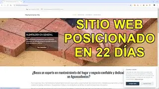 😎 Sitio Web en la primera página en buscador de Google en sólo mes y medio 👏👍