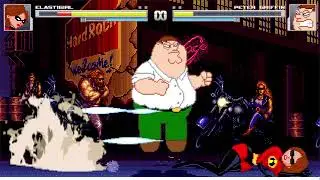 (M.U.G.E.N Request) Elastigirl vs Peter Griffin MvC