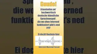 Kostenlose und gute 🇩🇪 TTS Sprachausgabe auf deinem Computer!