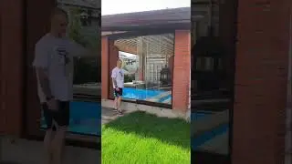 Безрамное остекление веранды