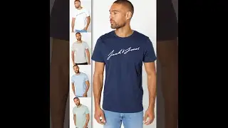 Studio - Pack of 5 Jack and Jones Script T-Shirts #Studio #ShopTheLook #mensfashion