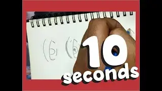 HOW TO DRAW - 10 seconds for an EYE