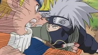 NARUTO GETS FOOLED BY KAKASHI'S SUBSTITUTION JUTSU