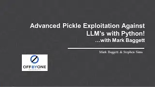 Advanced Pickle Exploitation Against LLM’s with Python!