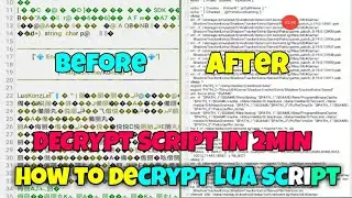 How To Decrypt  Lua Script (Decrypt All Script ) | Paid Dec Tool | 2022 Method