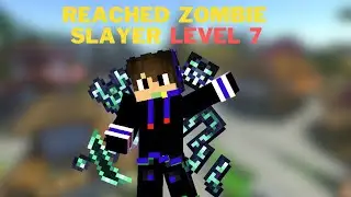 Reached zombie slayer level 7 !! craftersmc skyblock gameplay hindi  #craftersmc
