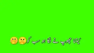 Urdu poetry in Green Screen 2021 by Hayat khan official !!