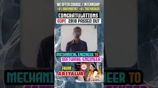 Mechanical Engineer to Software Engineer in Product Based Company 🤩 | kaashiv Venkat #placement #job
