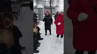 В зимнем парке Гомеля.