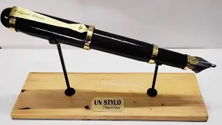 How to make scrap metal pen sculpture. un stylo. complete process