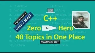 C++ Beginners Tutorial Zero to hero 40 Topics in Urdu vs2017 Part 1
