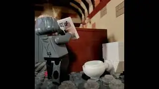 LEGO Filch fixes a Clog  #harrypotter #lego#stopmotion #hogwarts