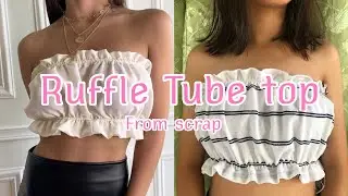 DIY RUFFLE TUBE TOP | Nichole Diy
