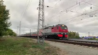 ЭП2к с фирменным поездом №10 "Жигули" Москва - Самара