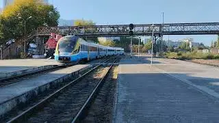 Дизель-поезд Д1М-002 №822 Яссы-Сокола - Кишинёв, прибытие в Кишинёв
