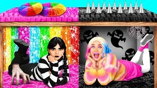 Уэнсдей Аддамс | Секретные Домики под Кроватью от Fun Fun Challenge