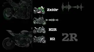 Kawasaki  ninja h2r vs zx10r vs H2 vs z900 exhaust sound 😱🤯 