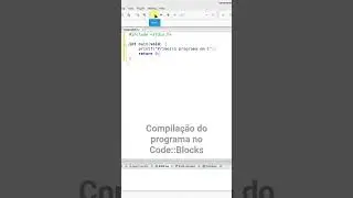 #Compilação do #programa escrito em Linguagem C. #programação #desenvolvimento #linguagemc