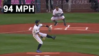 When Ichiro Suzuki Threw The Fastest First Pitch In MLB History