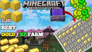 BEST 1.20  GOLD AND XP FARM TUTORIAL FOR MINECRAFT BEDROCK EDITION !!!!
