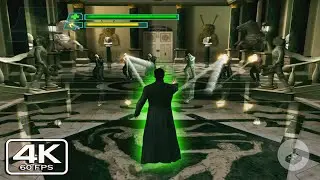 Neo VS Merovingian Full Fight - The Matrix Path of Neo PS2 (4K)
