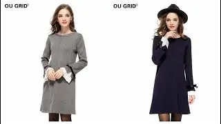 Одежда с Aliexpress - Купить прекрасное повседневное вязаное платье-свитер