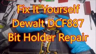 How to Repair The Chuck on a Dewalt Impact Driver   Fix It Yourself Dewalt DCF887 Repair