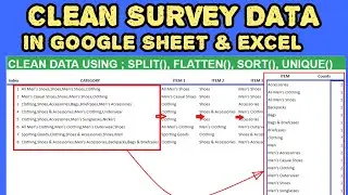 How to Clean survey data separated by delimiter into one column for analysis