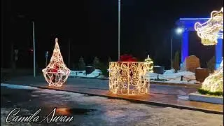 АРКА /г. Конаев/Бывший Капчагай/ Парк/Новогодний парк/Украшение парка/