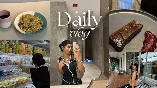 A Day in My Life | Aesthetic Indian Vlog | Grocery shopping | Cute Cafe