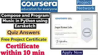 Compose and Program Music in Python using Earsketch Coursera Quiz Answers || Coursera Quiz Answers