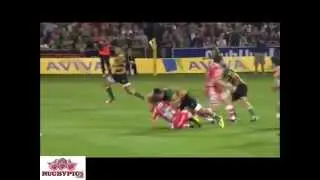 Huge Hit ! Rugby Player destroys opponent ! Big Hit