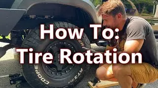How to Rotate Truck or SUV Tires | Cross Pattern | 4WD |