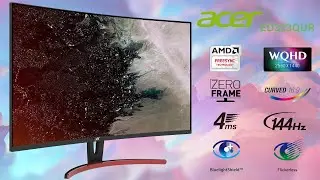 Acer ED323QUR 2k WQHD Monitor Unboxing & Gaming Test