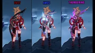Yoimiya - Rust vs Amos vs Thundering Pulse - Weapon Comparison